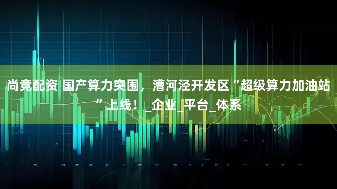 尚竞配资 国产算力突围，漕河泾开发区“超级算力加油站”上线！_企业_平台_体系